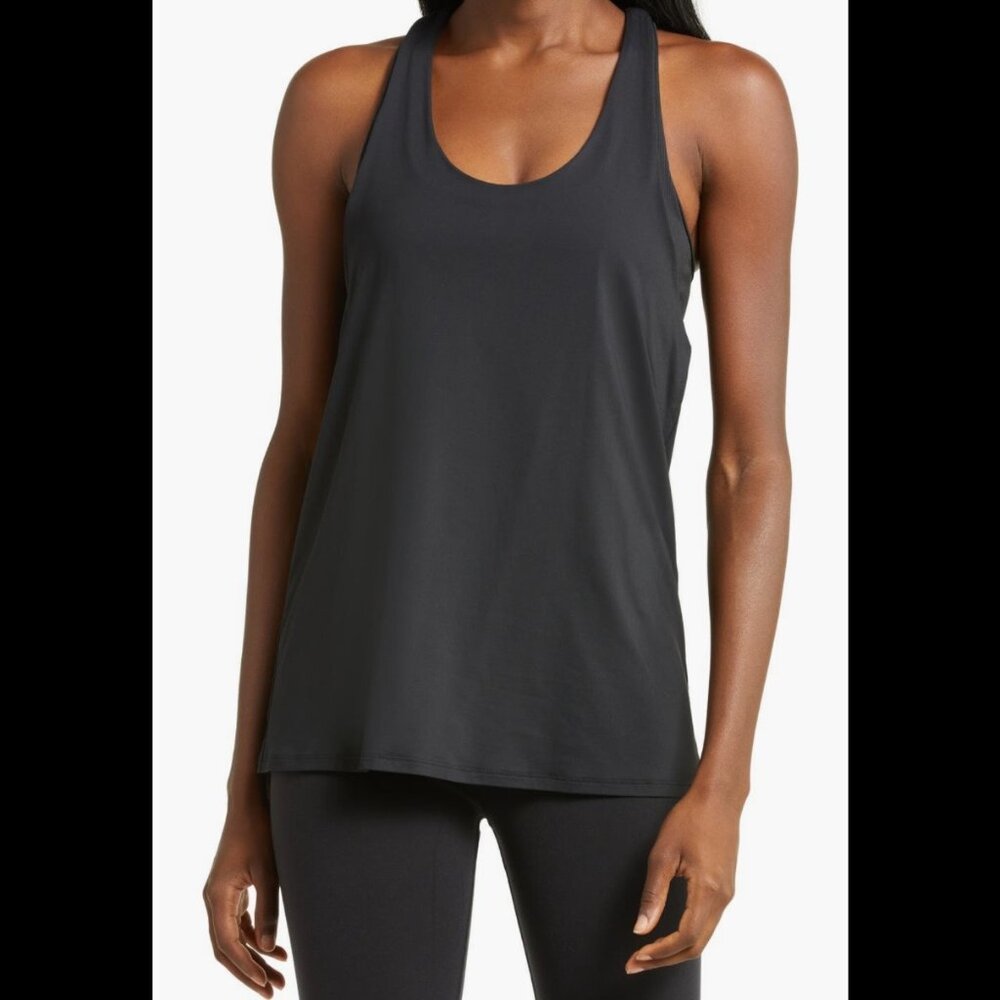 ALO Yoga Black Racerback Tank Top